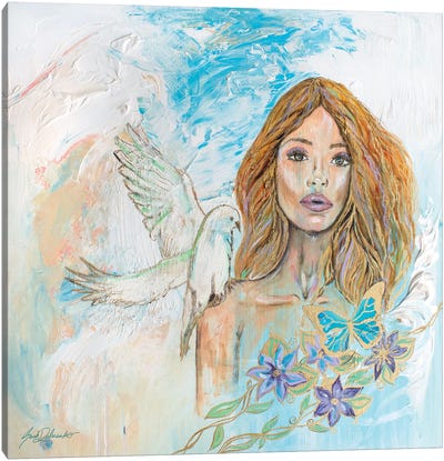 Spirit Of The Dove Canvas Art Print - Sarah Dalesandro