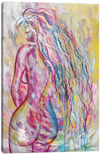 Always A Dreamer Canvas Art Print - Bathroom Nudes Art
