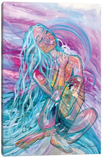 Siren Of The Sea Canvas Art Print - Sarah Dalesandro