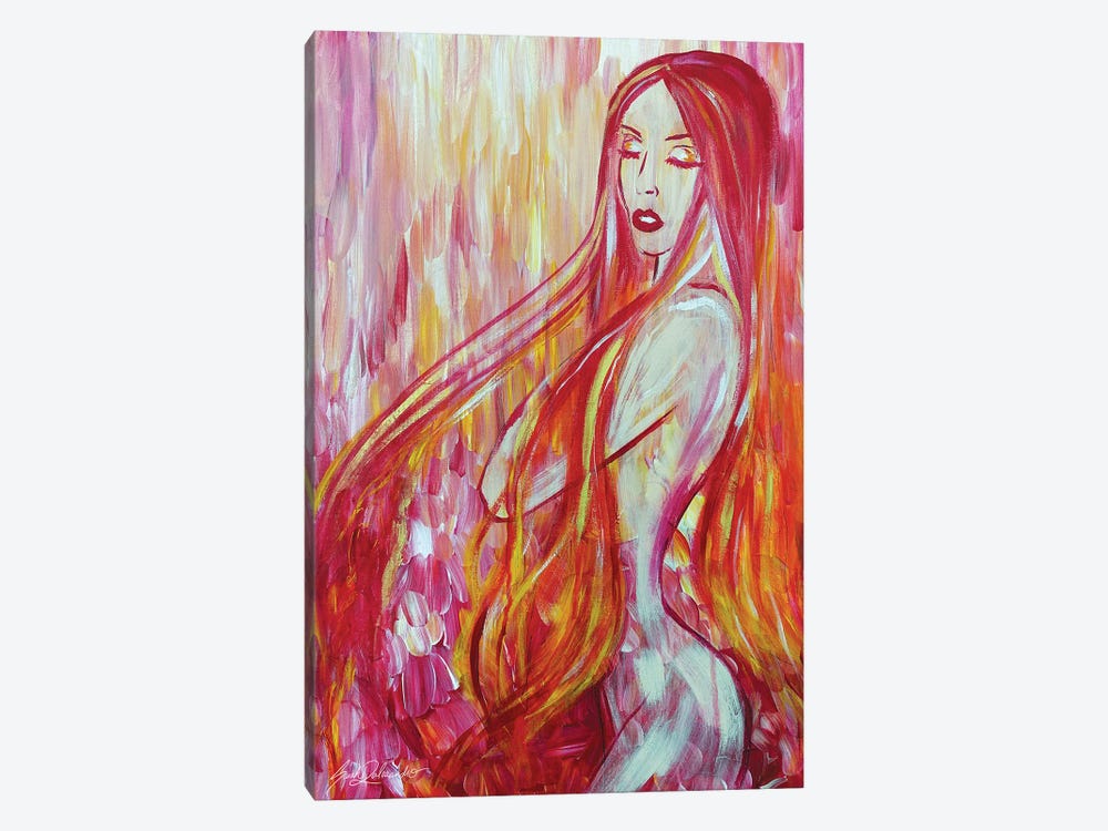 Fire In Her Veins by Sarah Dalesandro 1-piece Canvas Wall Art