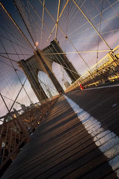 Brooklyn Bridge Web by Sebastien Del Grosso canvas print