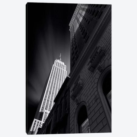 The Skyscraper of NYC in B&W Canvas Print #SDG101} by Sebastien Del Grosso Canvas Artwork