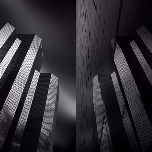 Black & White Cityscapes: Total Reflection by Sebastien Del Grosso