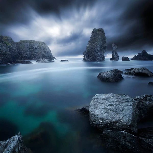 Rocky Beaches: Turquoise II by Sebastien Del Grosso