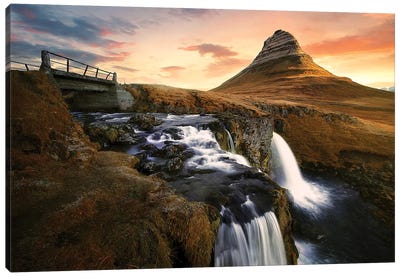 Icelandic Icon Canvas Art Print - River, Creek & Stream Art
