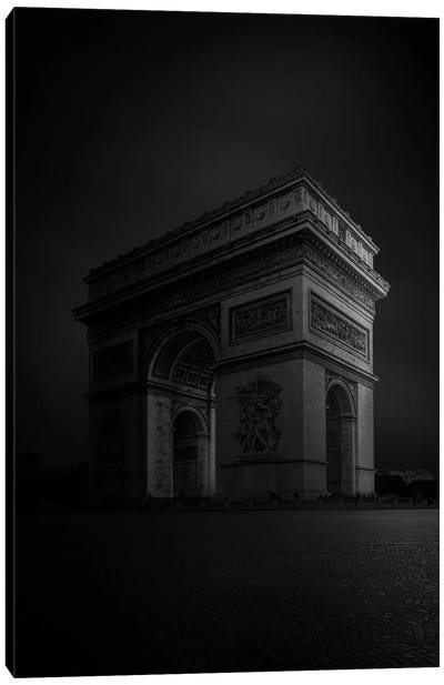 Arc de Triomphe Canvas Art Print - Paris Photography