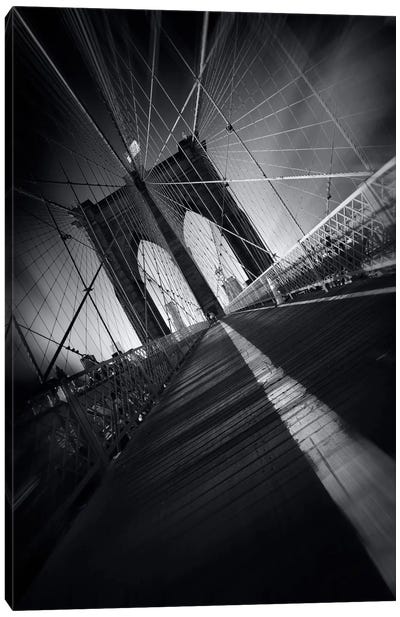 Brooklyn Bridge Webb #2 Canvas Art Print - Bridge Art