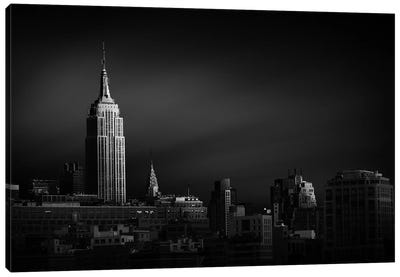 New York Skyline Canvas Art Print - Fine Art Photography