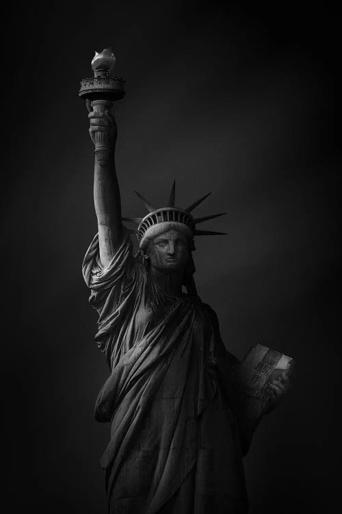 The Statue Of Liberty by Sebastien Del Grosso wall art