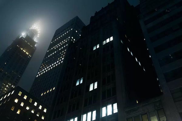 Black & White Cityscapes: Chrysler Gotham#2 by Sebastien Del Grosso