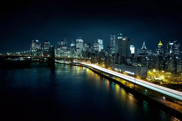New York City Skylines: Gotham City II by Sebastien Del Grosso