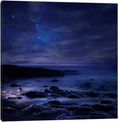 insomnia Canvas Art Print - Rocky Beach Art