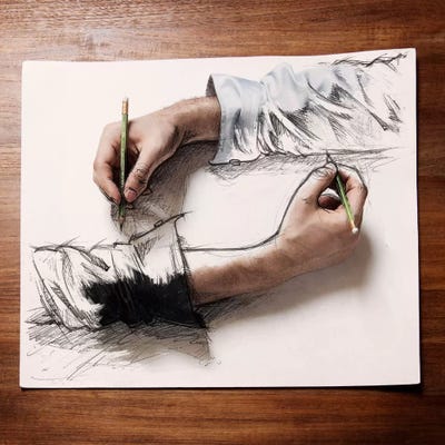 Le Cycle de L'esquisse by Sebastien Del Grosso art print