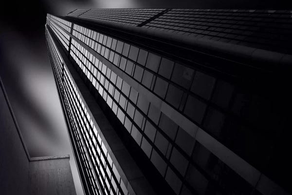 Black & White Cityscapes: Monolith Of Glass by Sebastien Del Grosso