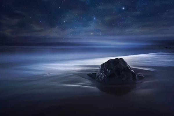 Rocky Beaches: Blue Velvet II by Sebastien Del Grosso