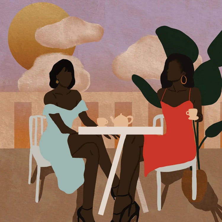Afternoon Tea by Sarah Dahir wall art