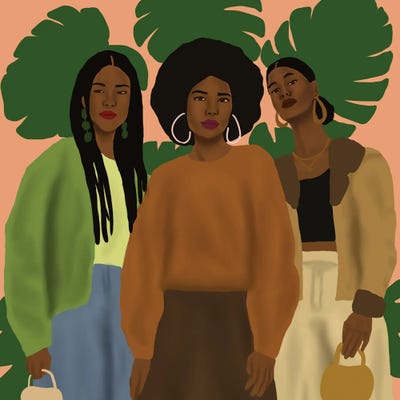 Pose With The Girls by Sarah Dahir art print