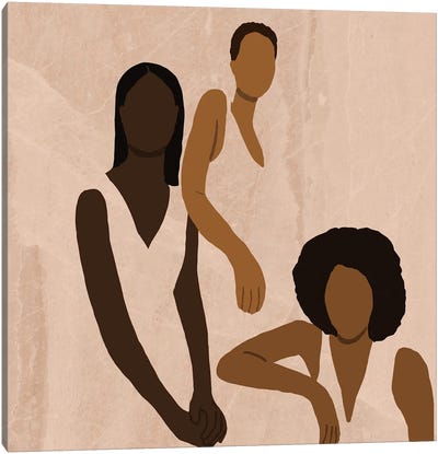 Stronger Together Canvas Art Print - Black Lives Matter Art