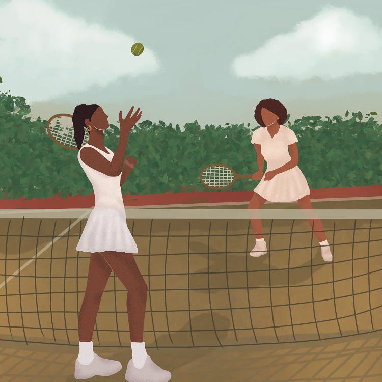 Tennis by Sarah Dahir wall art