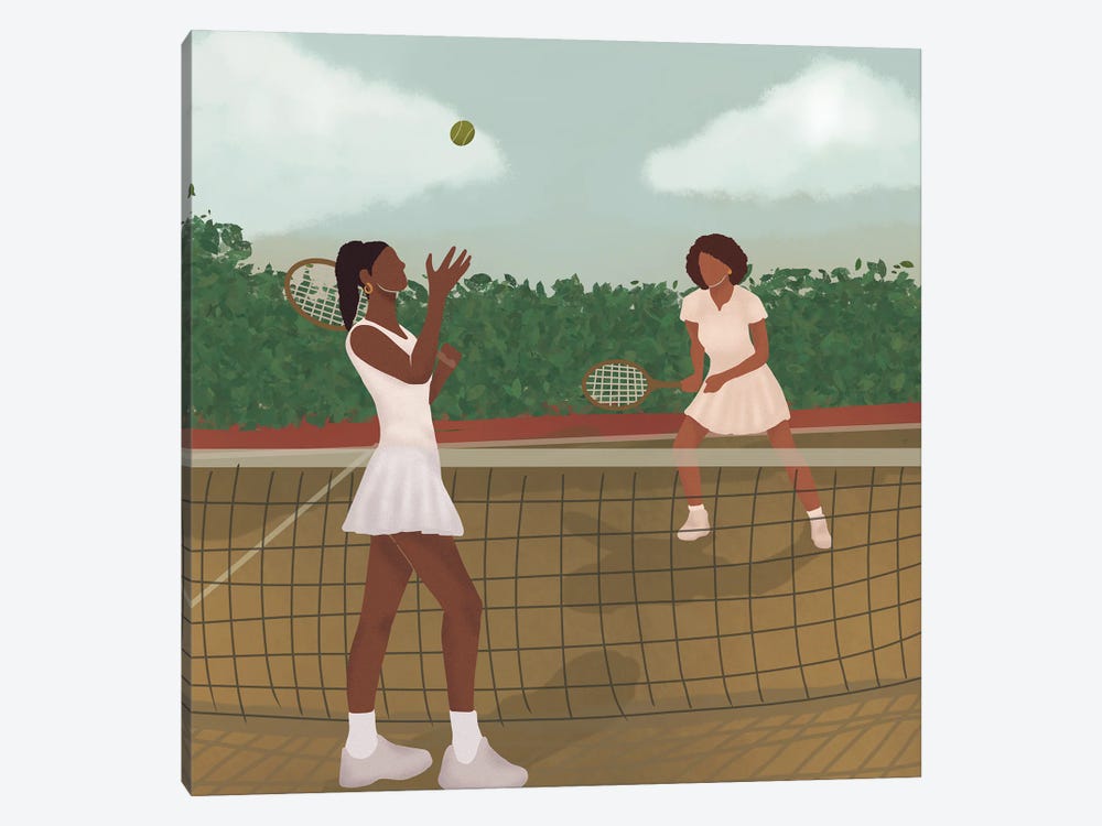 Tennis by Sarah Dahir 1-piece Canvas Art Print
