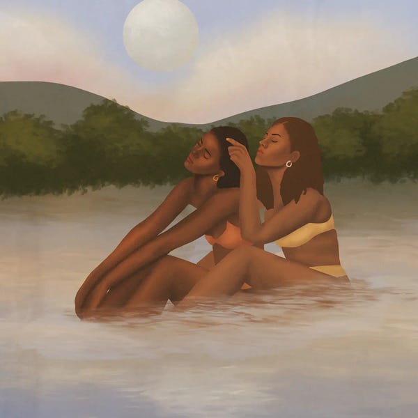 Women's Swimsuits: To The Moon And Back by Sarah Dahir