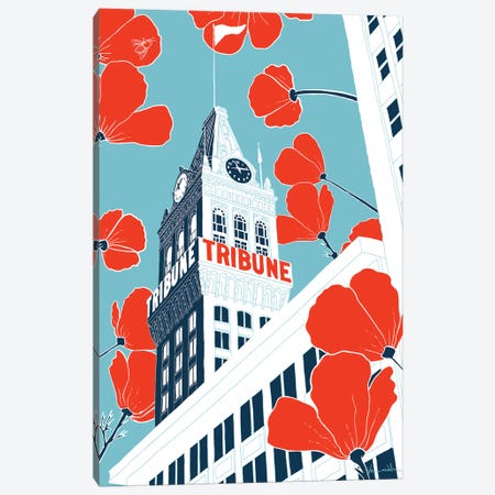 Tribune Tower - Oakland Canvas Print #SDN4} by Shane Donahue Canvas Print
