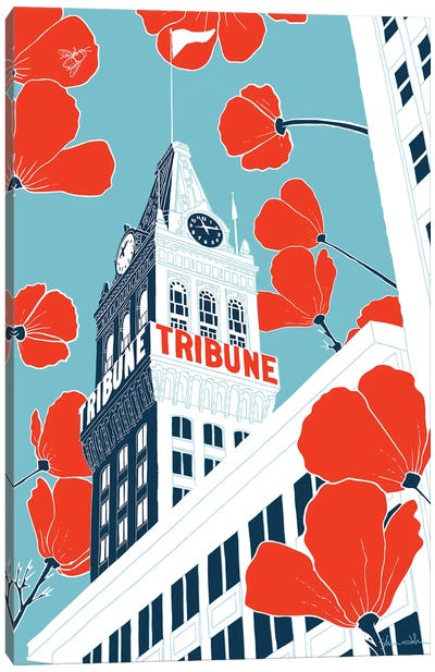 Tribune Tower - Oakland Canvas Art Print - Oakland