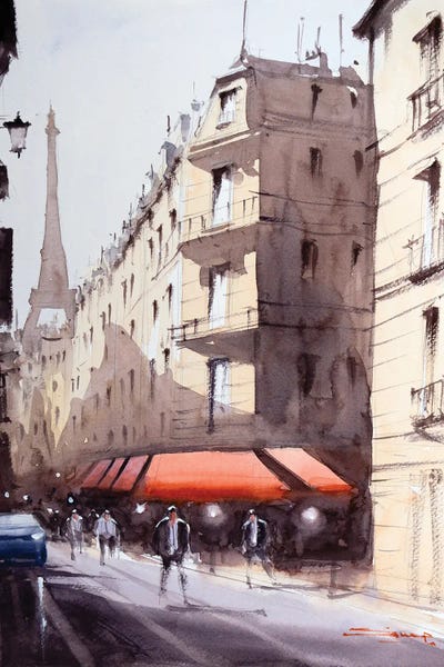 Hello Paris by Swarup Dandapat canvas print