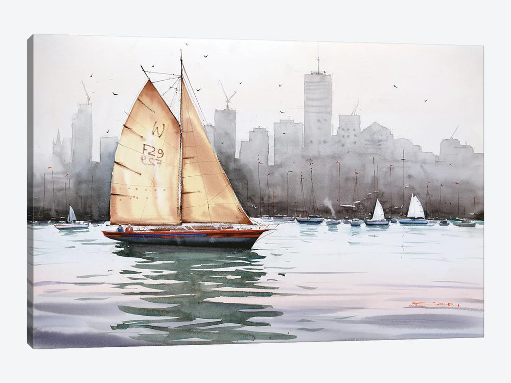 Catching The Wind In My Sails by Swarup Dandapat 1-piece Canvas Artwork
