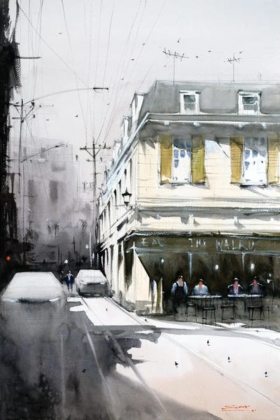 Yellow Shutters by Swarup Dandapat multi panel art