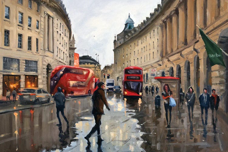After Rain In Regent Street by Swarup Dandapat wall art