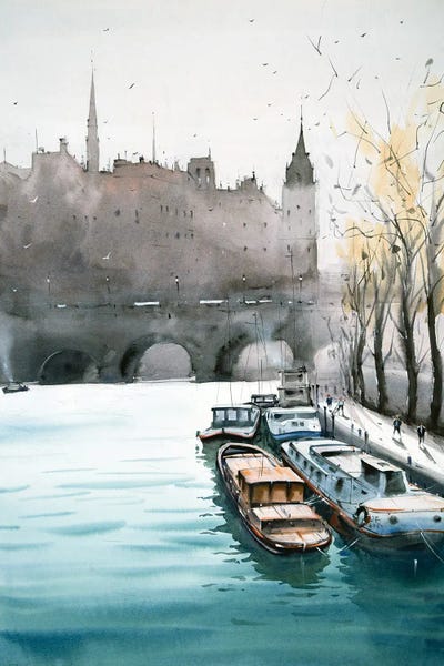 Swarup Dandapat: Pont Neuf Bridge On The Seine, Paris by Swarup Dandapat