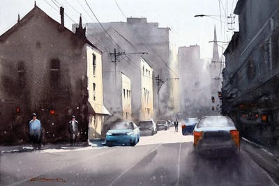 Sunshine And The Shadows by Swarup Dandapat multi panel art