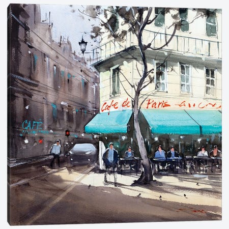The Tree Through My Window Canvas Print #SDP7} by Swarup Dandapat Canvas Art