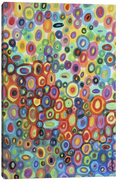 First Love Canvas Art Print - Polka Dot Patterns