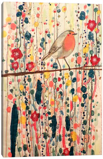 Je Ne Suis Pas Qu'un Oiseau Canvas Art Print - Colorful Contemporary