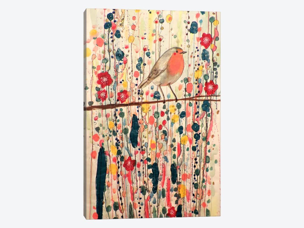 Je Ne Suis Pas Qu'un Oiseau by Sylvie Demers 1-piece Canvas Wall Art