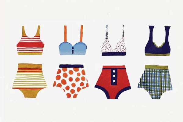 Fashion Illustrations: Les Bikinis by Sylvie Demers