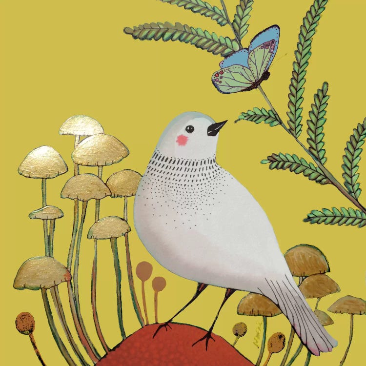 Le Petit Sentier Jaune Bebe by Sylvie Demers wall art