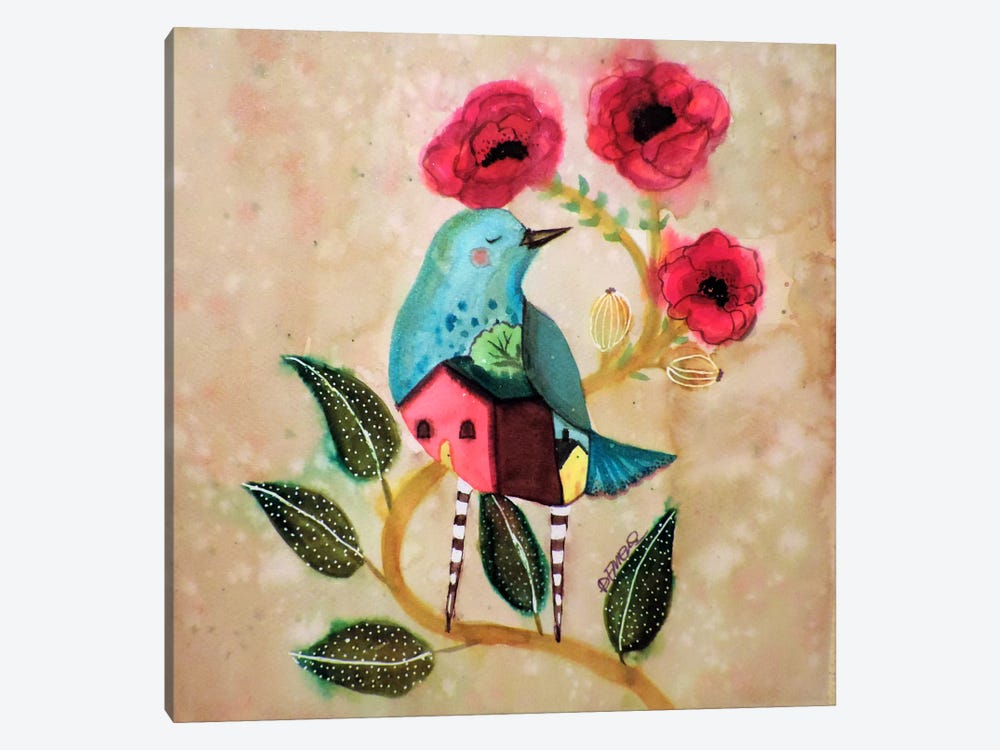 Les Pavots by Sylvie Demers 1-piece Canvas Wall Art