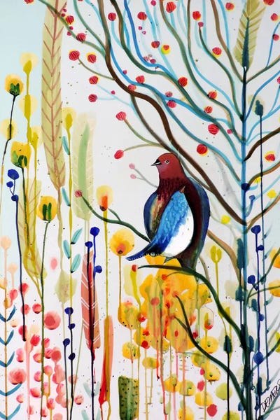 Dreamy Watercolor Artists: Sous Les Branches by Sylvie Demers