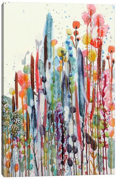 Petit Jardin II Canvas Art Print - Colorful Abstracts