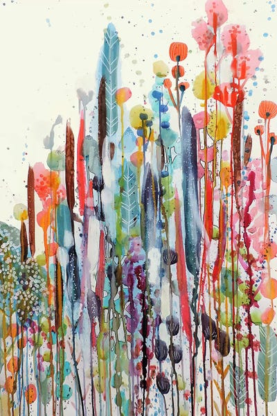 Colorful Abstracts: Petit Jardin II by Sylvie Demers