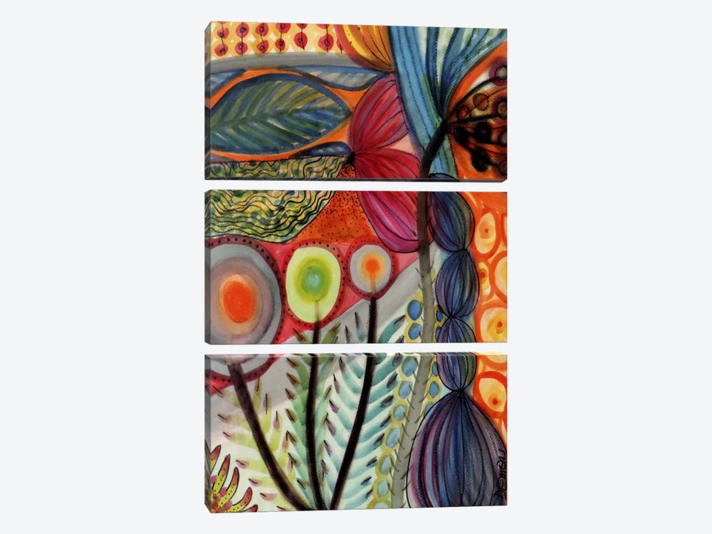 Vivaces by Sylvie Demers 3-piece Canvas Wall Art