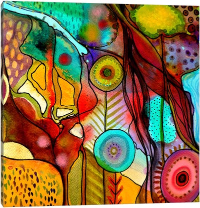 Terre d'Accueil Canvas Art Print - Colorful Contemporary