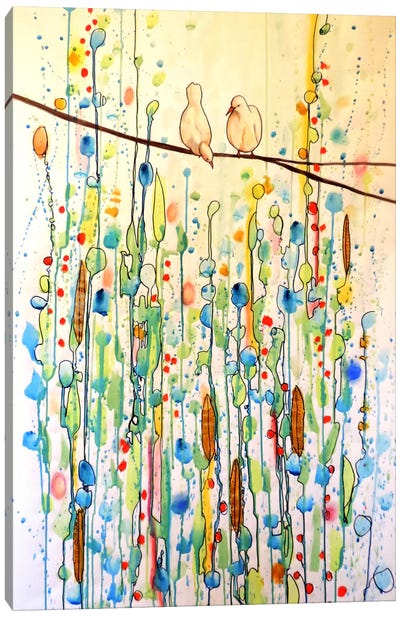 Toi Et Moi Canvas Art Print - Colorful Contemporary