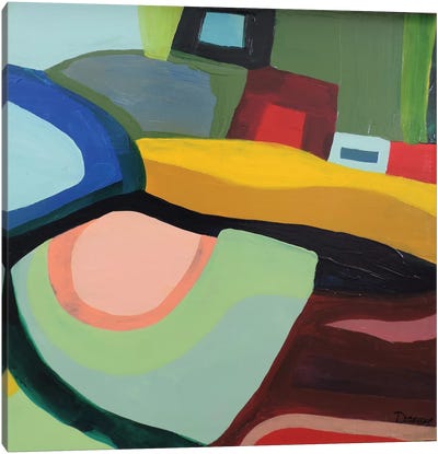 Communauté Canvas Art Print - Colorful Contemporary