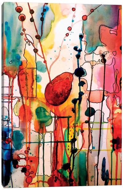 Le Troubadour Canvas Art Print - Colorful Contemporary