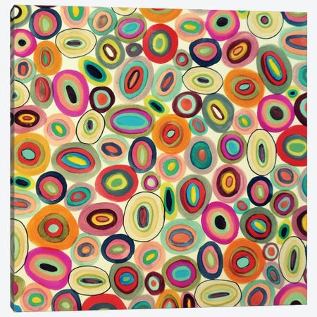 Running In Circles Canvas Print #SDS61} by Sylvie Demers Art Print