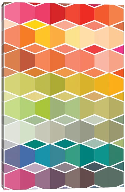 Flanneur I Canvas Art Print - Colorful Abstracts